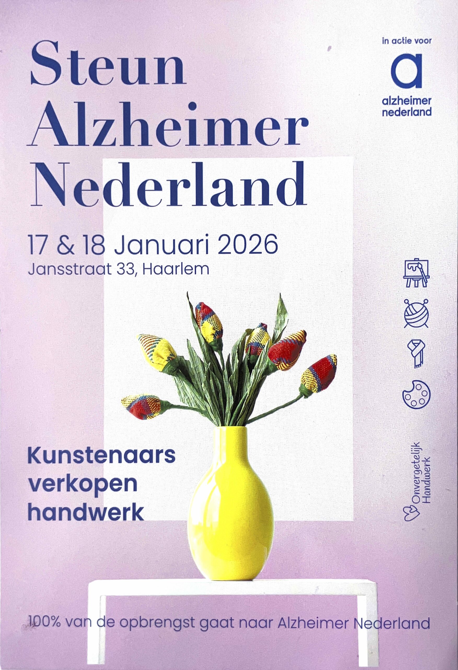 Kunstenaars verkopen handwerk